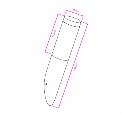 BRILAGI - LED-dimmbare Außenwandleuchte ELIA 1xE27/6W/230V 2700–6500K IP44 mattchrom