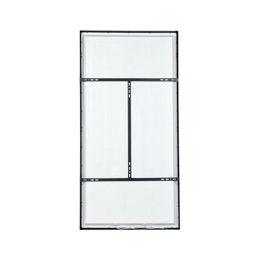 Brilagi - LED-dimmbare Badezimmer-Deckenleuchte FRAME SMART LED/96W/230V 120x60 cm 3000-6000K IP44 schwarz + Fernbedienung