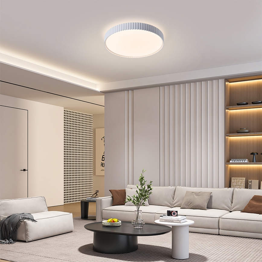 Brilagi - dimmbare LED-Deckenleuchte CORVO LED/54W/230V 3000-6000K weiß Ø 40 cm + Fernbedienung