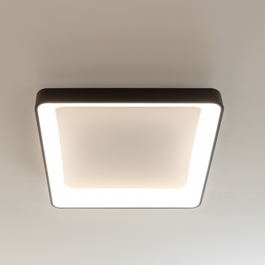 Brilagi - Dimmbare LED-Deckenleuchte FALCON II LED/125W/230V 3000-6500K 60x60 cm schwarz + Fernbedienung