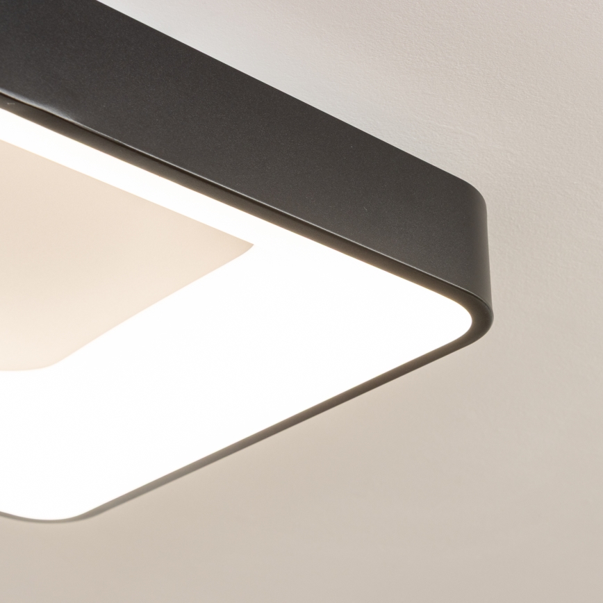 Brilagi - dimmbare LED-Deckenleuchte FALCON II LED/80W/230V 3000-6500K 40x40 cm schwarz + Fernbedienung