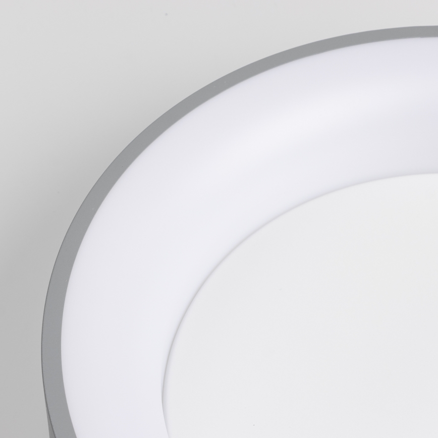 Brilagi - dimmbare LED-Deckenleuchte FALCON LED/80W/230V 3000-6500K Ø 60 cm grau + Fernbedienung