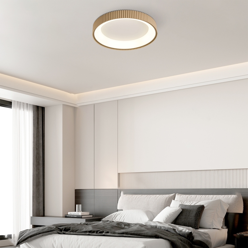 Brilagi - LED dimmbare Deckenleuchte FALCON MODERN LED/54W/230V 3000-6500K 60 cm beige + Fernbedienung