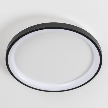 Brilagi - Dimmbare LED-Deckenleuchte FALCON SLIM LED/42W/230V 3000-6500K Ø 50 cm schwarz + Fernbedienung