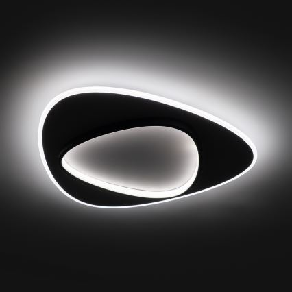 Brilagi - dimmbare LED-Deckenleuchte FLARE LED/70W/230V 3000-6000K 55x55 cm weiß/schwarz + Fernbedienung