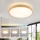 Brilagi - LED-dimmbare Deckenleuchte GLASS POOL DOUBLE LED/48W/230V 3000-6000K 40 cm Holzdekor + Fernbedienung