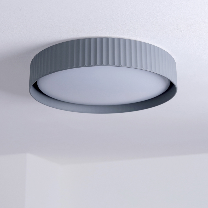 Brilagi - Dimmbare LED-Deckenleuchte LUCIA, 48 W / 230 V, 3000–6500 K, Ø 41 cm, grau, mit Fernbedienung