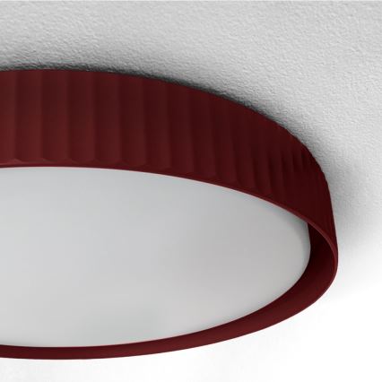Brilagi - Dimmbare LED-Deckenleuchte LUCIA LED/48W/230V 3000-6500K Ø 41 cm rot + Fernbedienung