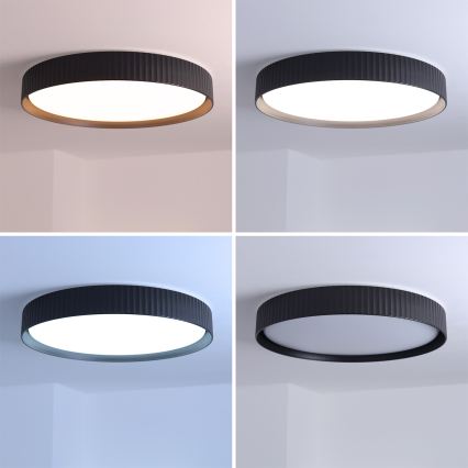 Brilagi - LED dimmbare Deckenleuchte LUCIA LED/60W/230V 3000-6500K Ø 59 cm schwarz + Fernbedienung