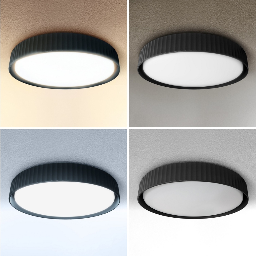 Brilagi - LED dimmbare Deckenleuchte LUCIA LED/60W/230V 3000-6500K Ø 59 cm schwarz + Fernbedienung