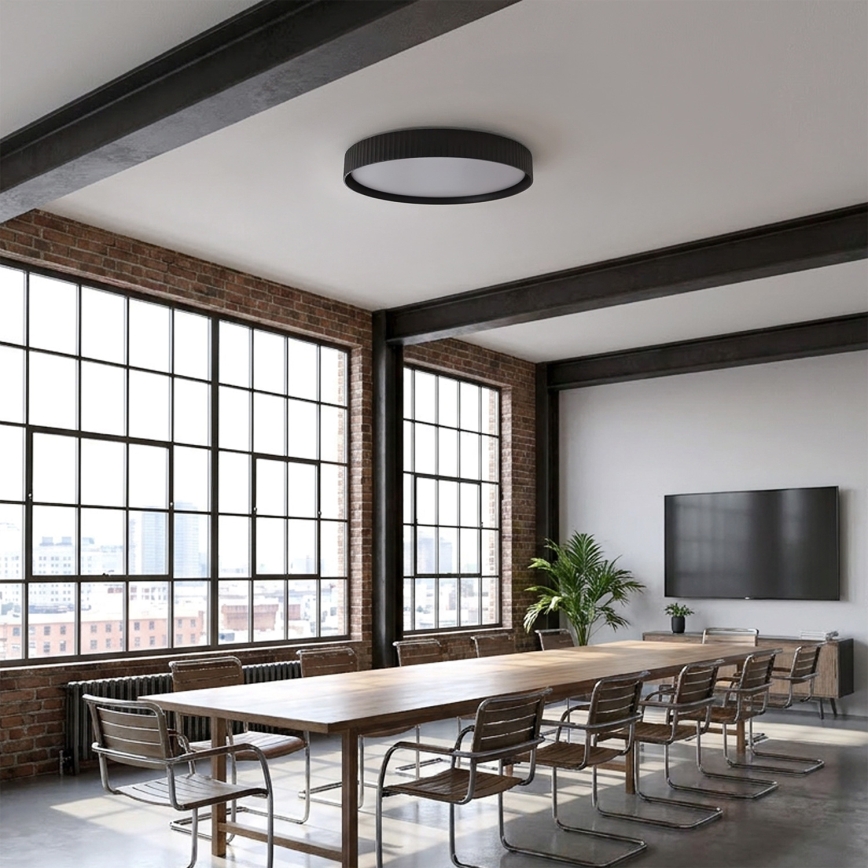 Brilagi - LED dimmbare Deckenleuchte LUCIA LED/60W/230V 3000-6500K Ø 59 cm schwarz + Fernbedienung