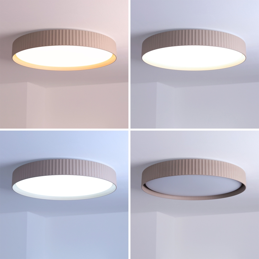 Brilagi - LED-dimmbare Deckenleuchte LUCIA LED/60 W/230 V 3000–6500 K Ø 59 cm taupe + Fernbedienung