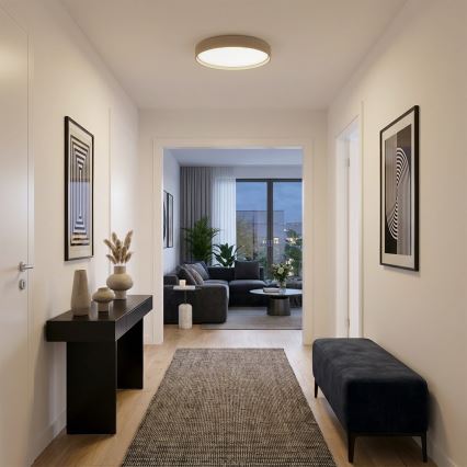 Brilagi - LED-dimmbare Deckenleuchte LUCIA LED/60 W/230 V 3000–6500 K Ø 59 cm taupe + Fernbedienung
