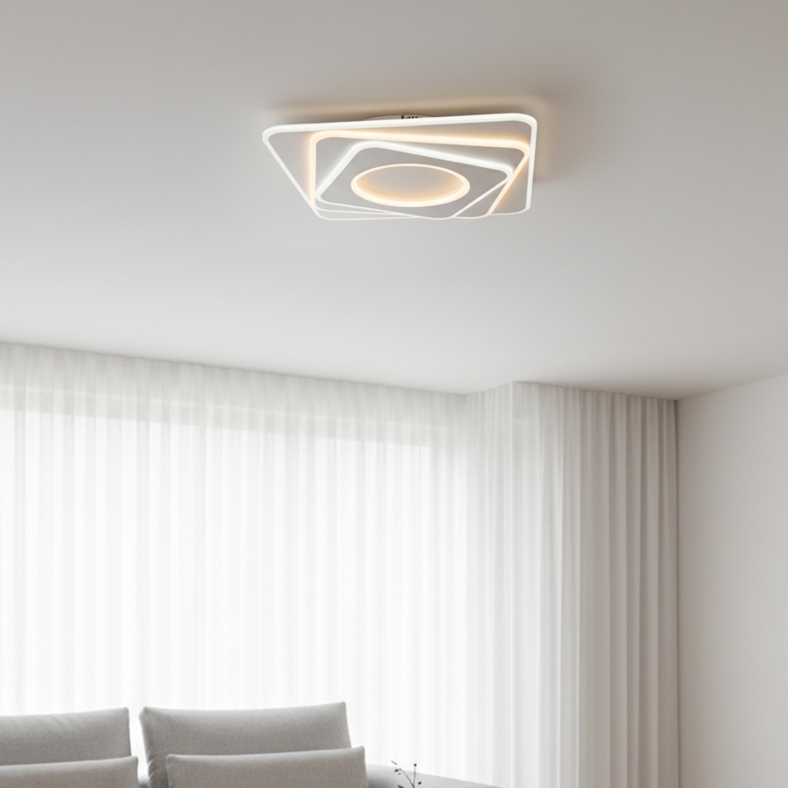Brilagi - LED-dimmbare Deckenleuchte MODERN LED/100W/230V 3000-6000K 48x48 cm + Fernbedienung