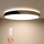 Brilagi - LED-dimmbare Deckenleuchte PILANA LED/72W/230V 3000-6500K Eiche/Schwarz Durchmesser 80 cm + Fernbedienung