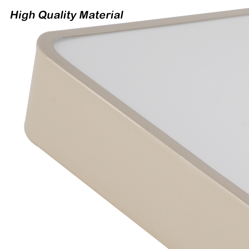 Brilagi - LED dimmbare Deckenleuchte POOL LED/48W/230V 3000-6000K 50x50 cm beige + Fernbedienung