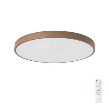 Brilagi - LED-dimmbare Deckenleuchte POOL LED/60W/230V 3000-6000K Ø 60 cm braun + Fernbedienung