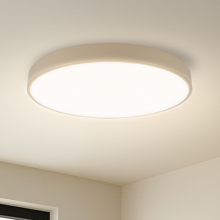 Brilagi - LED-dimmbare Deckenleuchte POOL SMART LED/60W/230V 3000-6000K Ø 50 cm Wi-Fi Tuya beige + Fernbedienung
