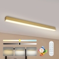 Brilagi - LED-dimmbare Deckenleuchte SLEEKLINE SMART LED/40W/230V 3000-6000K Wi-Fi Tuya goldfarben + Fernbedienung