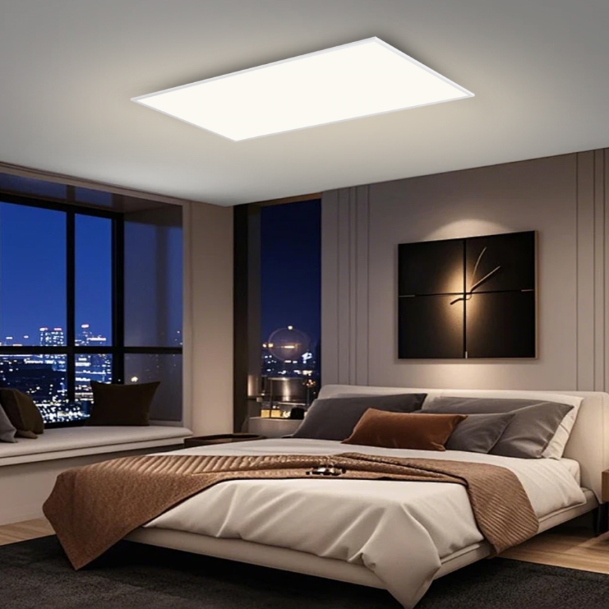 Brilagi - SLIMFRAME dimmbare LED-Deckenleuchte 80W/230V 120x60 cm 3000–6000 K weiß + Fernbedienung