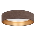 Brilagi - LED dimmbare Deckenleuchte VELVET SMART VARI LED/24W/230V 3000-6500K Ø 45 cm braun/gold + Fernbedienung