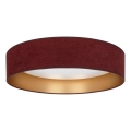 Brilagi - LED-dimmbare Deckenleuchte VELVET SMARTIX STARS LED/24W/230V 3000-6000K Ø 45 cm weinrot/gold Wi-Fi Tuya Beacon + Fernbedienung