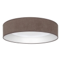 Brilagi - LED dimmbare Deckenleuchte VELVET SMARTIX STARS LED/36 W/230 V 3000-6000 K Ø 55 cm braun Wi-Fi Tuya Beacon + Fernbedienung