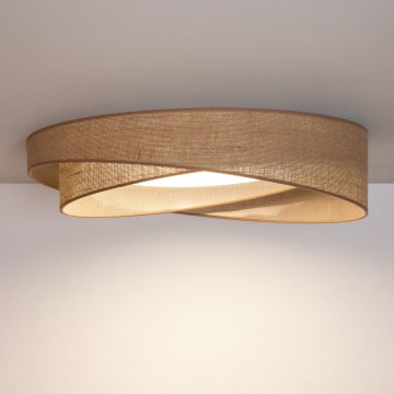 BRILAGI - LED-dimmbare Deckenleuchte VELVET TWIST LED/36W/230V 3000-6000K Ø 65 cm Wi-Fi Tuya Beacon beige + Fernbedienung