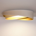 BRILAGI - LED dimmbare Deckenleuchte VELVET TWIST LED/36W/230V 3000-6000K Ø 65 cm Wi-Fi Tuya Beacon weiß/gold + Fernbedienung