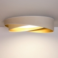BRILAGI - LED-dimmbare Deckenleuchte VELVET TWIST LED/36W/230V 3000-6000K Ø 65 cm Wi-Fi Tuya Beacon weiß/gold + Fernbedienung