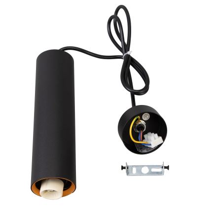 Brilagi - LED RGBW dimmbare Pendelleuchte mit Seilabhängung SELE 1xGU10/4,8W/230V 3000K schwarz/gold + Fernbedienung