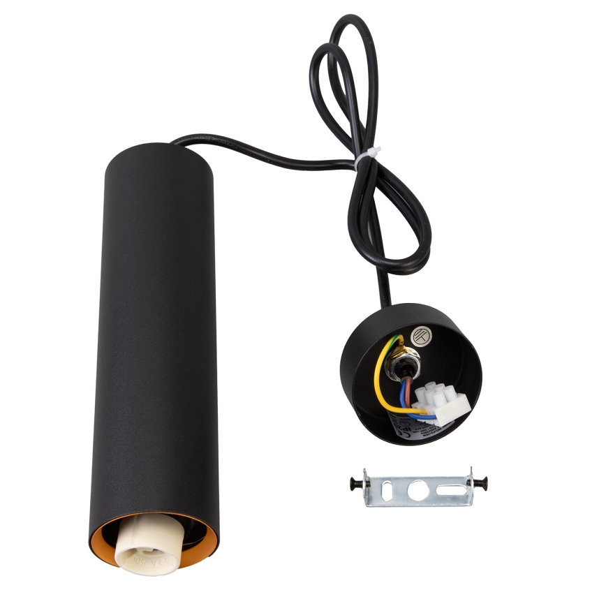Brilagi - LED RGBW dimmbare Pendelleuchte mit Seilabhängung SELE 1xGU10/4,8W/230V 3000K schwarz/gold + Fernbedienung