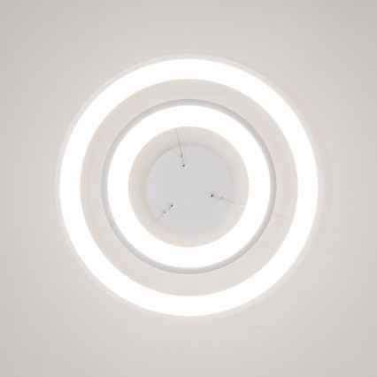 Brilagi - LED-dimmbare Pendelleuchte an Seil FALCON SLIM LED/68W/230V 3000-6500K Ø 50 cm weiß + Fernbedienung