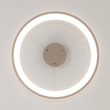 BRILAGI - dimmbare LED-Pendelleuchte an Kabel FALCON SLIM LED/42W/230V 3000-6500K Ø 50 cm beige + Fernbedienung