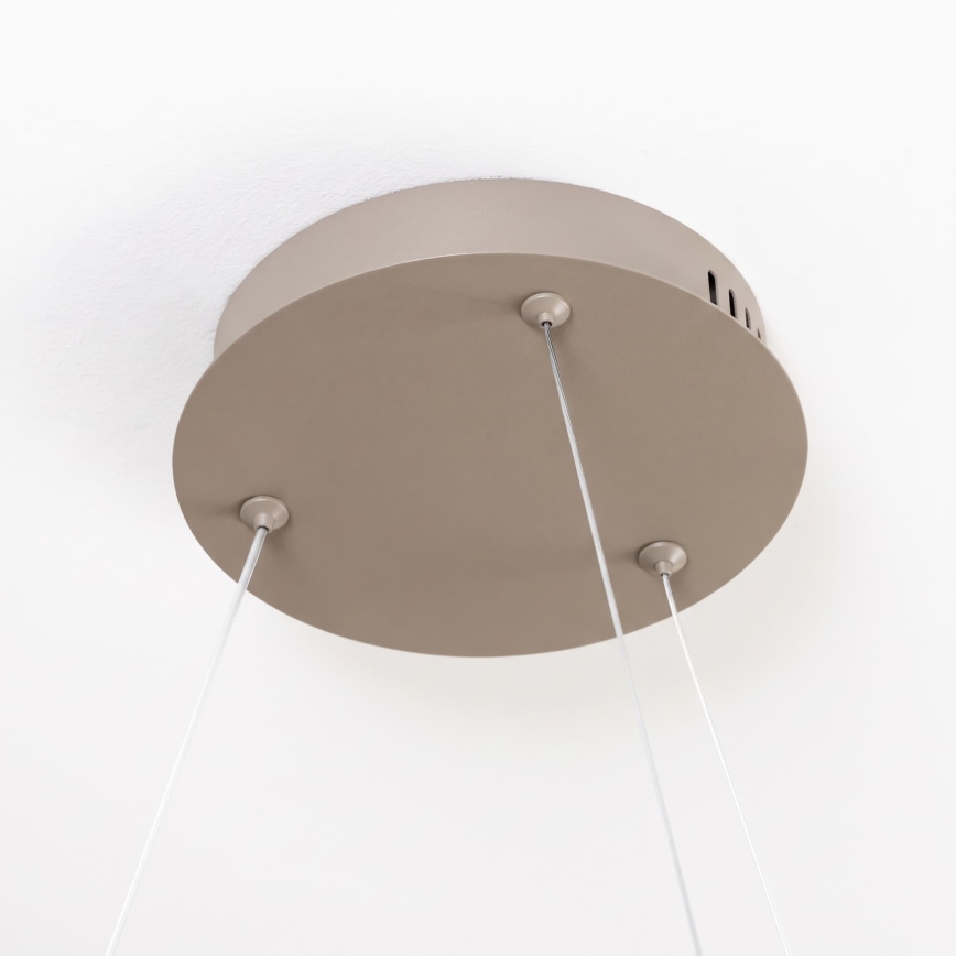 BRILAGI - dimmbare LED-Pendelleuchte an Kabel FALCON SLIM LED/42W/230V 3000-6500K Ø 50 cm beige + Fernbedienung