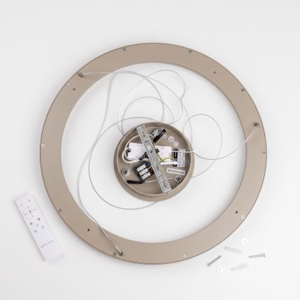 BRILAGI - dimmbare LED-Pendelleuchte an Kabel FALCON SLIM LED/42W/230V 3000-6500K Ø 50 cm beige + Fernbedienung