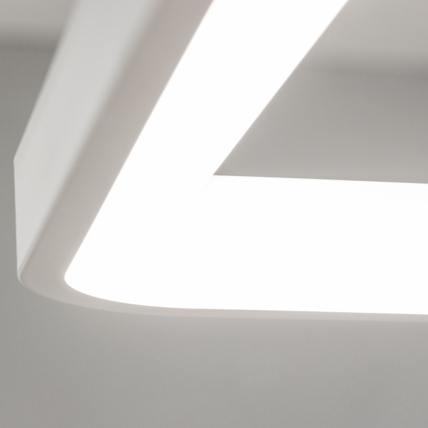 Brilagi - LED dimmbare Pendelleuchte an Kabel FALCON SLIM LED/50W/230V 3000-6500K 50x50 cm weiß + Fernbedienung