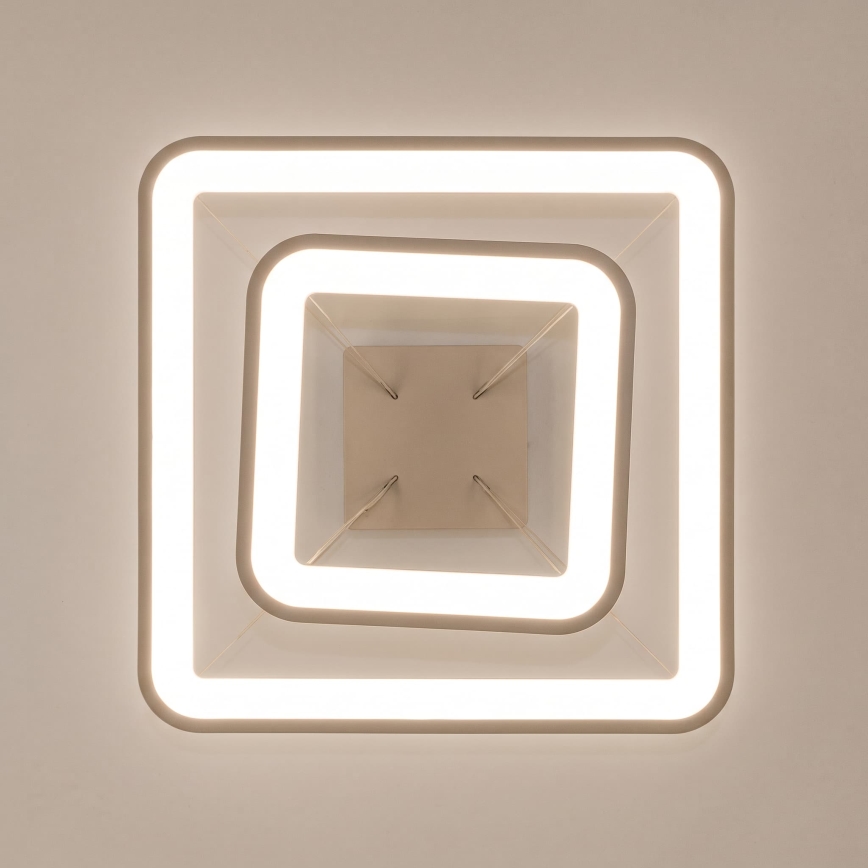 BRILAGI - Dimmbare LED-Pendelleuchte an Kabel FALCON SLIM LED/78W/230V 3000-6500K 50x50 cm beige + Fernbedienung