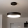 Brilagi - LED-dimmbare Hängeleuchte FALCON mit Seilaufhängung LED/40W/230V 3000-6500K Ø 45 cm schwarz + Fernbedienung
