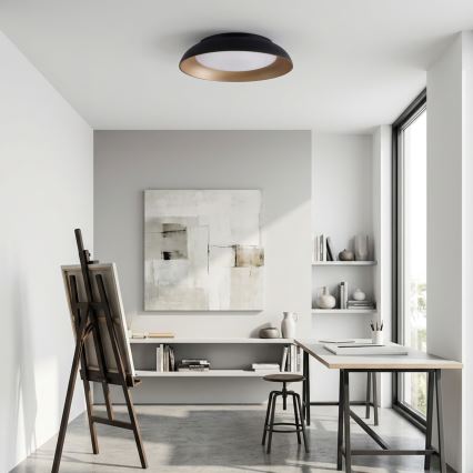 Brilagi - LED-dimmbare Deckenleuchte ALVA LED/48W/230V 3000-6500K Ø 51 cm schwarz + Fernbedienung