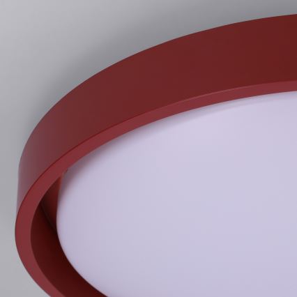 BRILAGI - dimmbare LED-Deckenleuchte MATTEO LED/48W/230V 3000-6500K Ø 41 cm rot + Fernbedienung