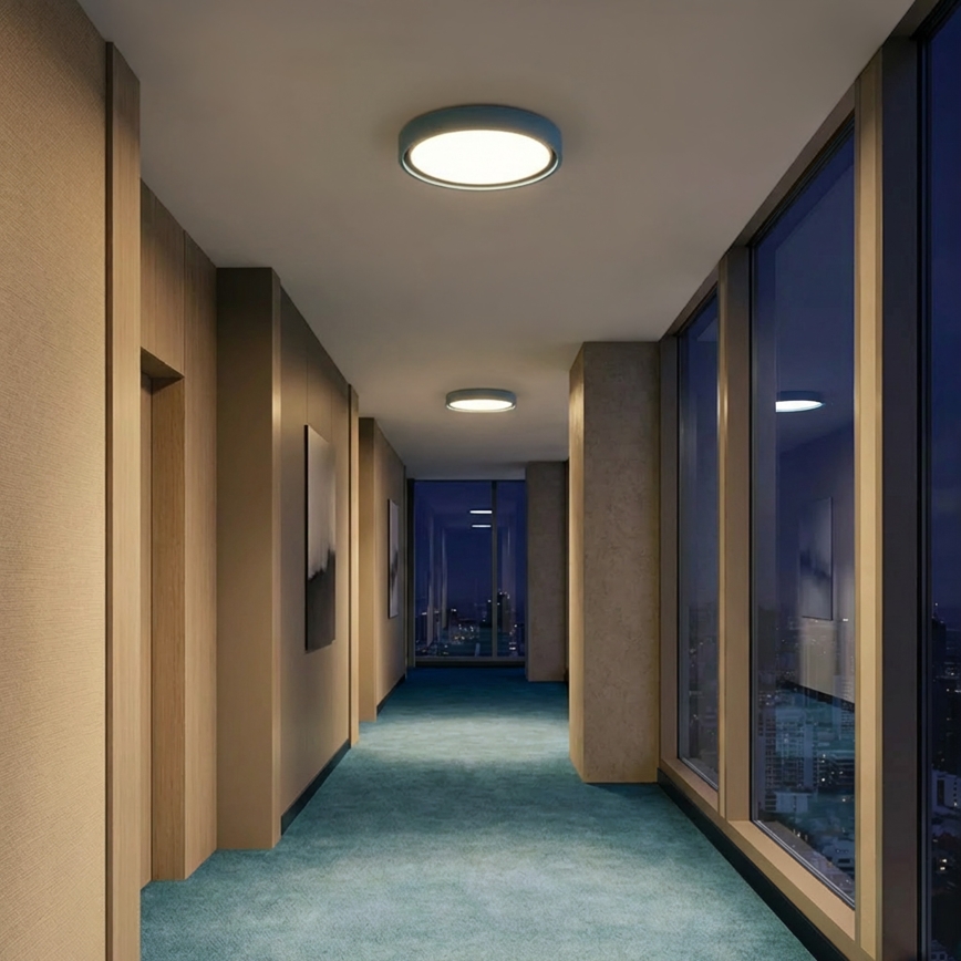 Brilagi - dimmbare LED-Deckenleuchte MATTEO LED/48W/230V 3000-6500K Ø 41 cm türkis + Fernbedienung