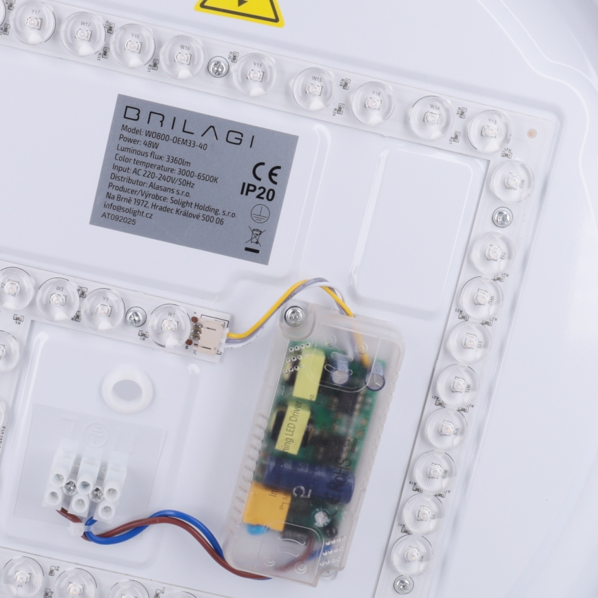 Brilagi - dimmbare LED-Deckenleuchte MATTEO LED/48W/230V 3000-6500K Ø 41 cm türkis + Fernbedienung