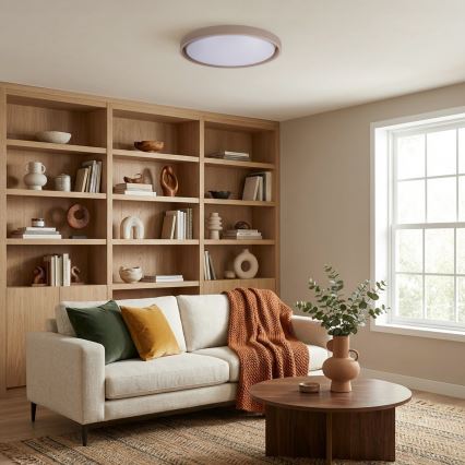 Brilagi - dimmbare LED-Deckenleuchte MATTEO LED/60W/230V 3000-6500K Ø 51,5 cm Taupe + Fernbedienung