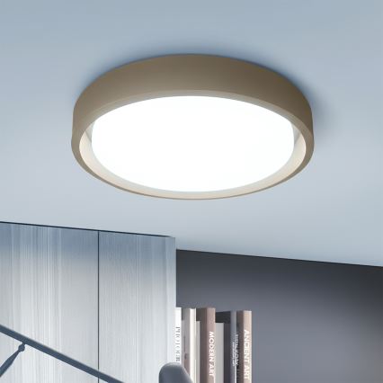 Brilagi - dimmbare LED-Deckenleuchte MATTEO LED/60W/230V 3000-6500K Ø 51,5 cm Taupe + Fernbedienung