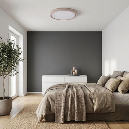 Brilagi - dimmbare LED-Deckenleuchte MATTEO LED/60W/230V 3000-6500K Ø 51,5 cm Taupe + Fernbedienung