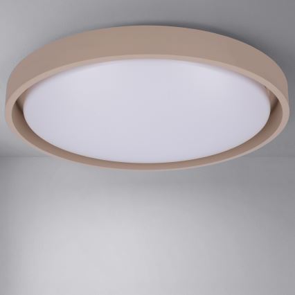 Brilagi - dimmbare LED-Deckenleuchte MATTEO LED/60W/230V 3000-6500K Ø 51,5 cm Taupe + Fernbedienung
