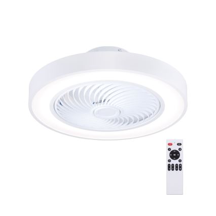 Brilagi - LED dimmbare Deckenleuchte mit Ventilator LED/30W/230V 3000-6500K Weiß + Fernbedienung