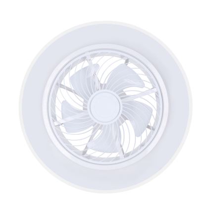 Brilagi - LED dimmbare Deckenleuchte mit Ventilator LED/30W/230V 3000-6500K Weiß + Fernbedienung