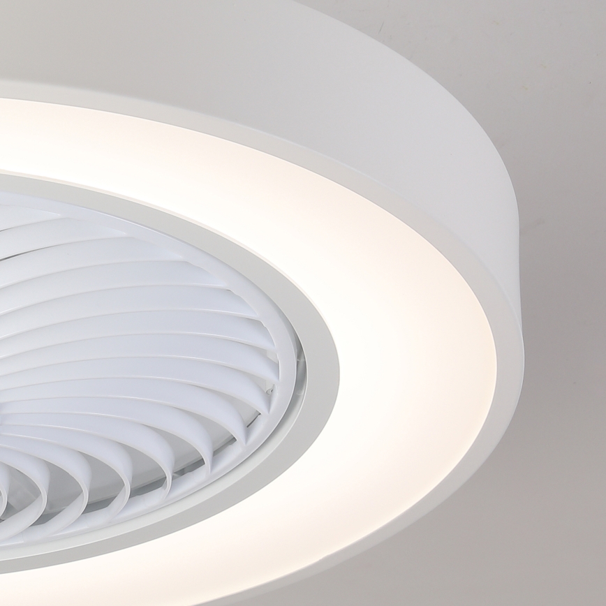 Brilagi - LED-dimmbare Deckenleuchte mit Ventilator LED/30W/230V 3000-6500K Ø 50 cm weiß + Fernbedienung